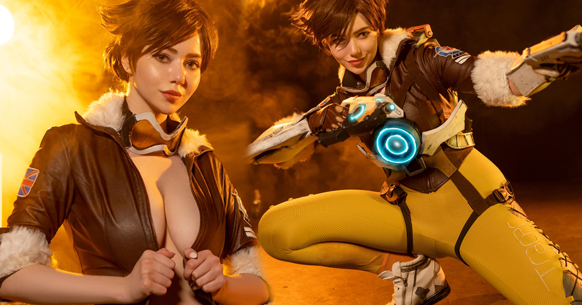 Tracer overwatch cosplay Alina Becker0000